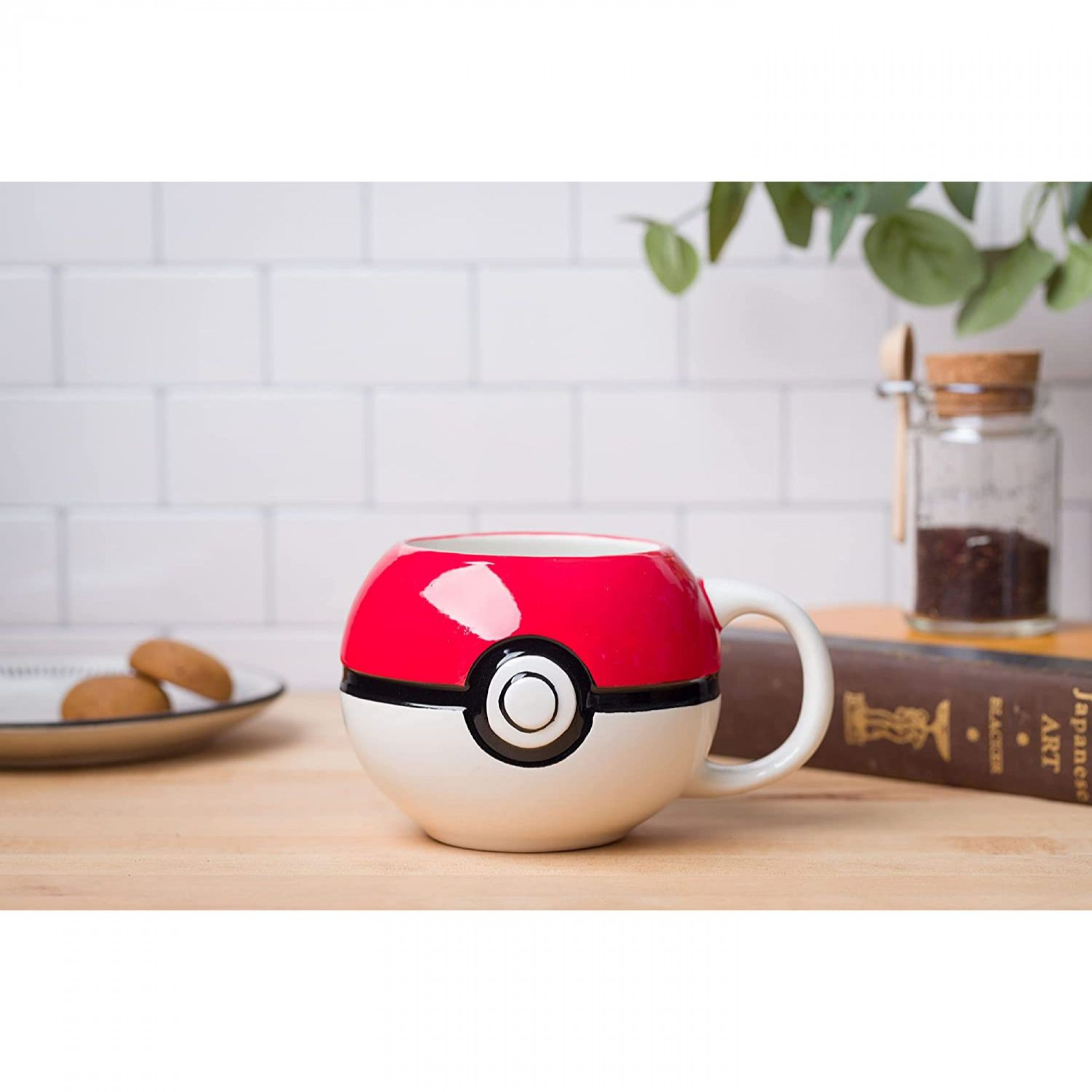 Pokemon PokeBall 20oz Sculpted Ceramic Mug